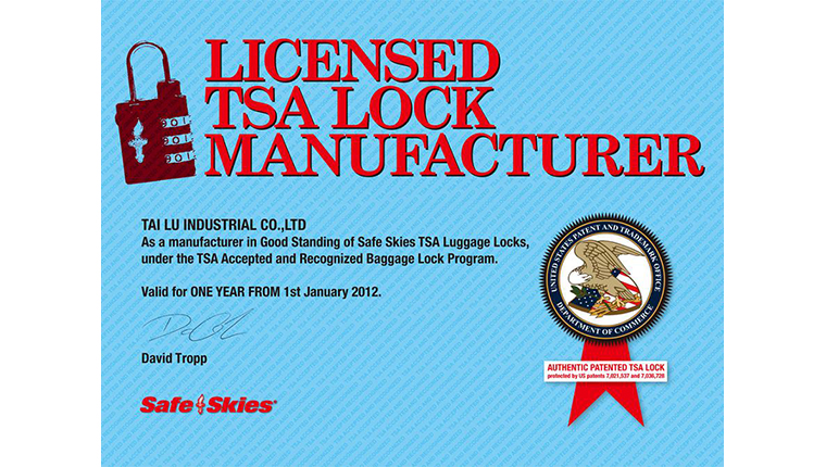 TSA Travel Locks By Safe Skies - K628 O/B